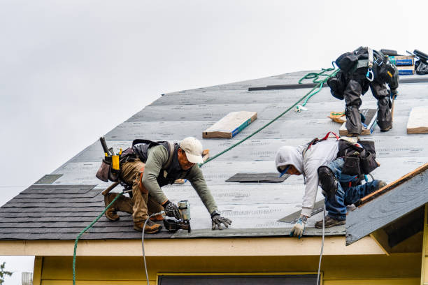 Professional Gutter Installation technician working in Gifford, SC